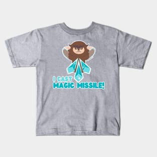 Bugsy the Bugbear Casts Magic Missile (D4 Dice) Kids T-Shirt